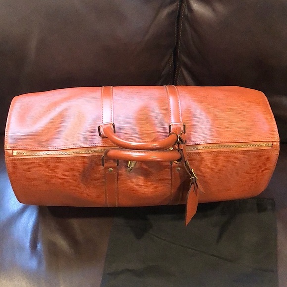 LOUIS VUITTON LV 50 Kenyan Fawn Epi Keepall Boston Travel Weekend Bag VI0970 - Picture 17 of 17